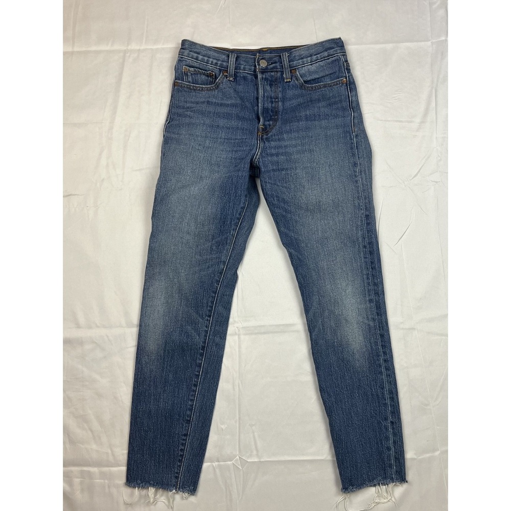 Levi’s 501 S White Oak Cone Denim Selvedge Jeans Womens 26 Skinny High Rise